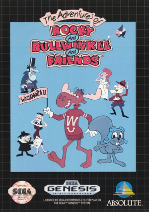 Cover Rocky and Bullwinkle, The Adventures of for Genesis - Mega Drive